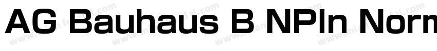 AG Bauhaus B NPln Normal Regular字体转换
